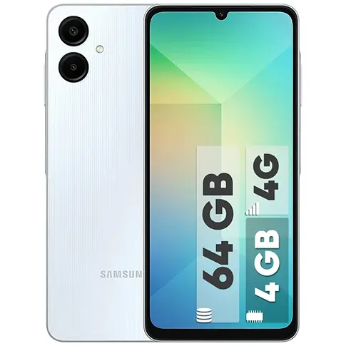 عکس اصلی گوشی موبایل سامسونگ مدل Galaxy A06 دو سیم کارت ظرفیت 64 گیگابایت و رم 4 گیگابایت